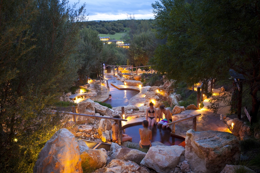 Hot Springs Bathing Gully twilight